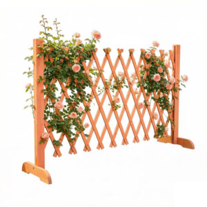 Expandable Garden Trellis Solid Wood 90×160×3cm