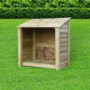 Firewood storage shed