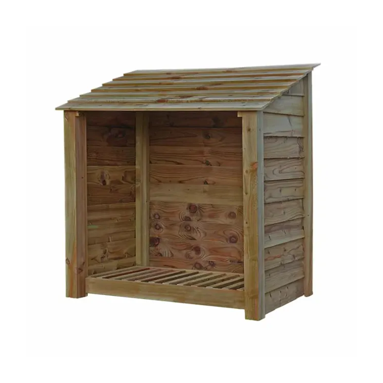 Firewood storage shed
