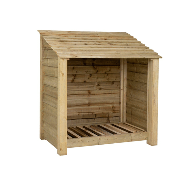 Firewood storage shed