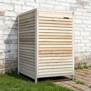 Garden Bin Storage Solid Wood 674×772×1110mm