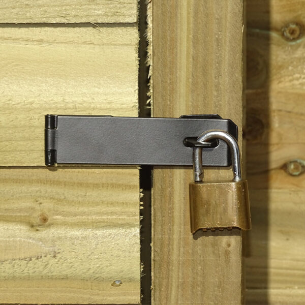 Long Narrow Outdoor Garden Shed with Firewood Storage
