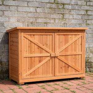 Outdoor Garden Shed Wood 128×88×50cm