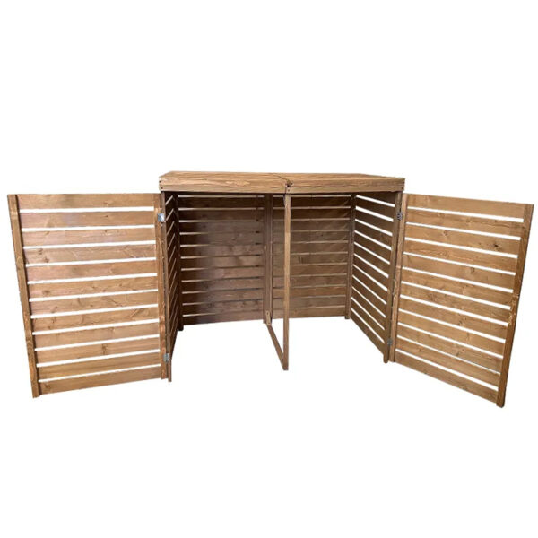 Outdoor Garden Waste Bin with Push-Open Lid