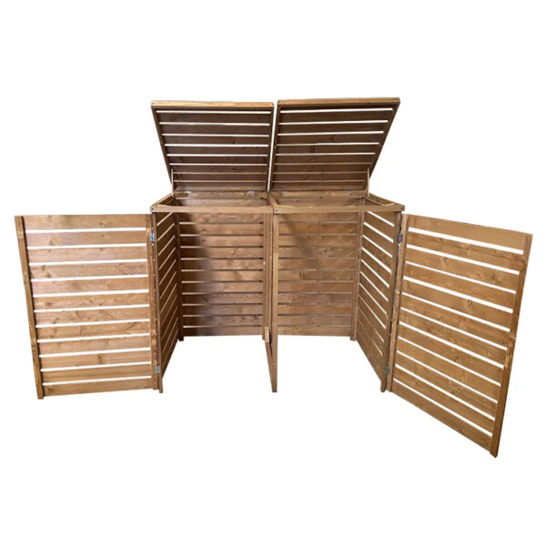 Outdoor Garden Waste Bin with Push-Open Lid