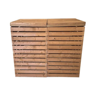 Outdoor Garden Waste Bin with Push-Open Lid