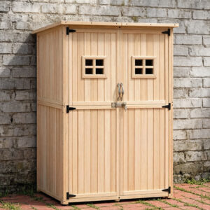 Outdoor Tool Storage Wood 167×119×57cm