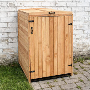 Outdoor Trash Can Enclosure Wood 1200×750×820mm