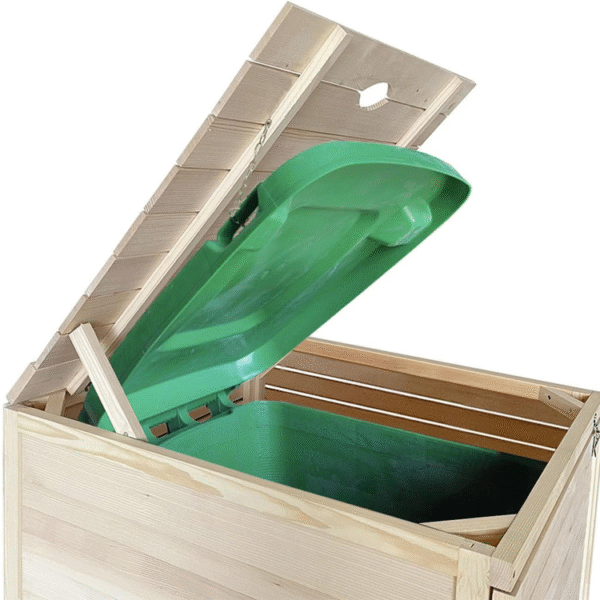 Pine Wood Wheelie Bin Enclosure