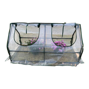 Portable Pop-Up Mini Greenhouse with Roll-Up Zipper Door