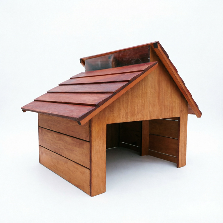 Premium Solid Wood Robotic Lawn Mower Garage with Access Roof