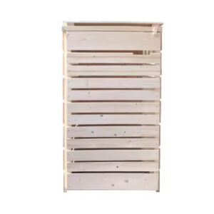 Rectangular Open-Top Wooden Garden Waste Storage Cabinet