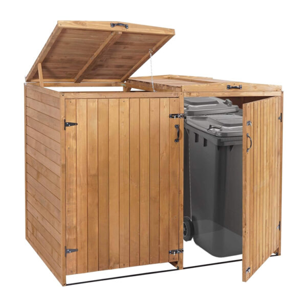 Solid Wood Waste Bin Storage Cabinet