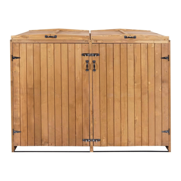 Solid Wood Waste Bin Storage Cabinet