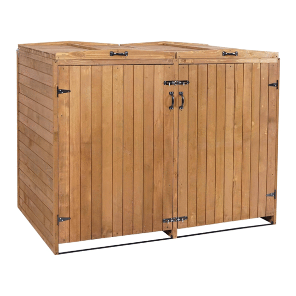Solid Wood Waste Bin Storage Cabinet