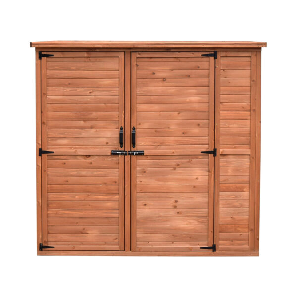 Three-Door Lean-To Garden Storage Cabinet
