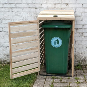 Wood Garbage Bin Storage Shed 1340×780×1160mm