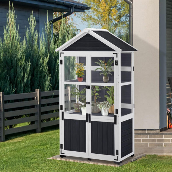 Wooden Garden Storage Cabinet