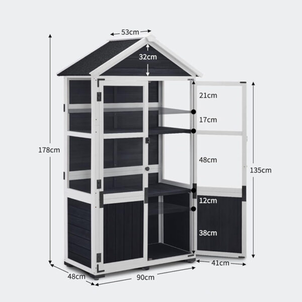Wooden Garden Storage Cabinet