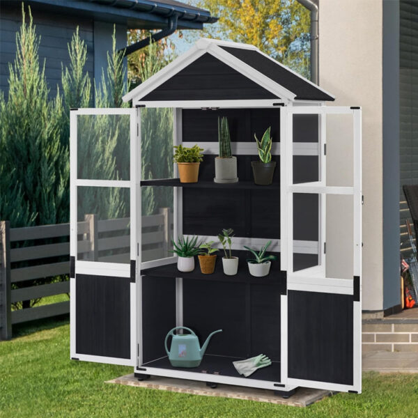 Wooden Garden Storage Cabinet