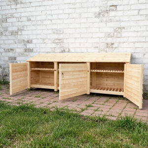 Wooden Log Store Outdoor 335×126×88cm