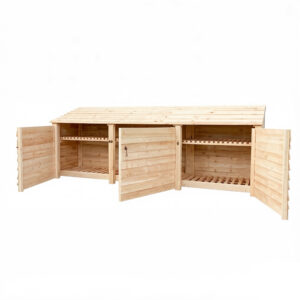 Wooden Log Store Outdoor 335×126×88cm