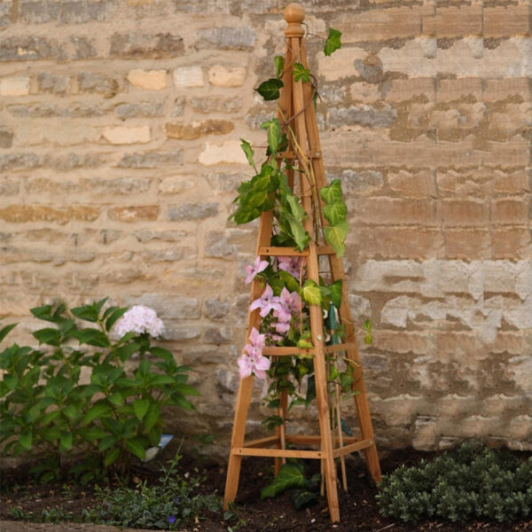 Wooden Obelisk Plant Support Trellis