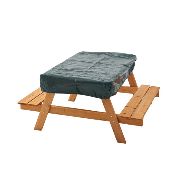 Wooden Picnic Table Sandpit Combo with Storage
