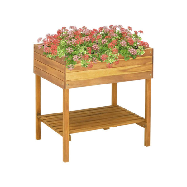 solid wood planter box