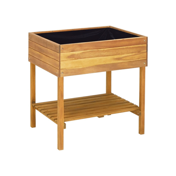 solid wood planter box