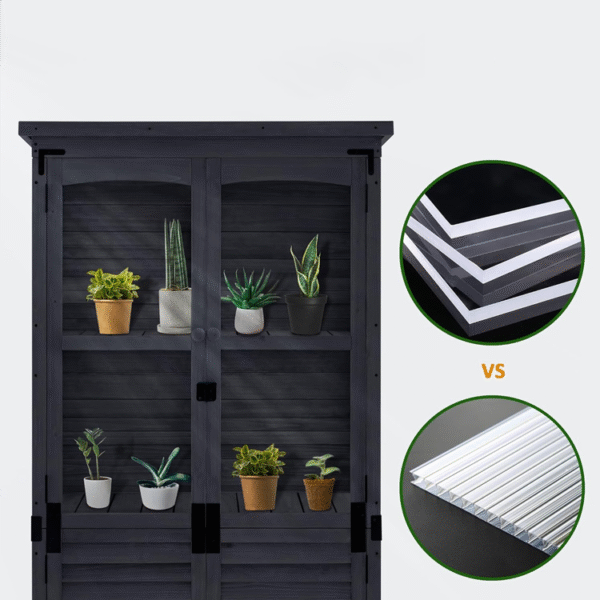 weatherproof wooden garden cabinet