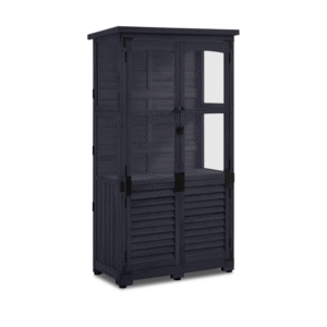 weatherproof wooden garden cabinet