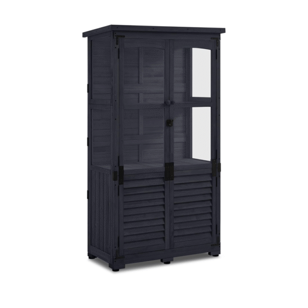 weatherproof wooden garden cabinet