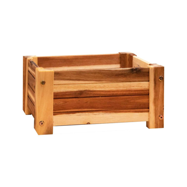 ​​Rectangular Wood Planter Box with Drainage Hole​​