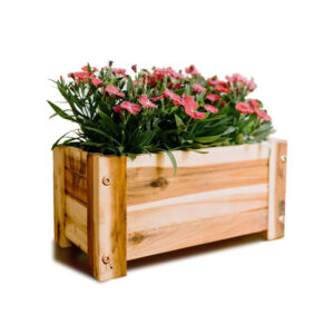 ​​Rectangular Wood Planter Box with Drainage Hole​​
