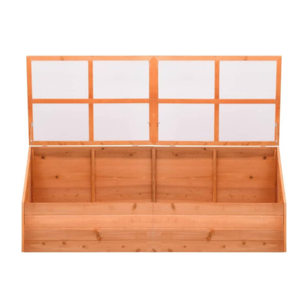 ​​Wooden Greenhouse with Polycarbonate Panels for Plant Protection​​