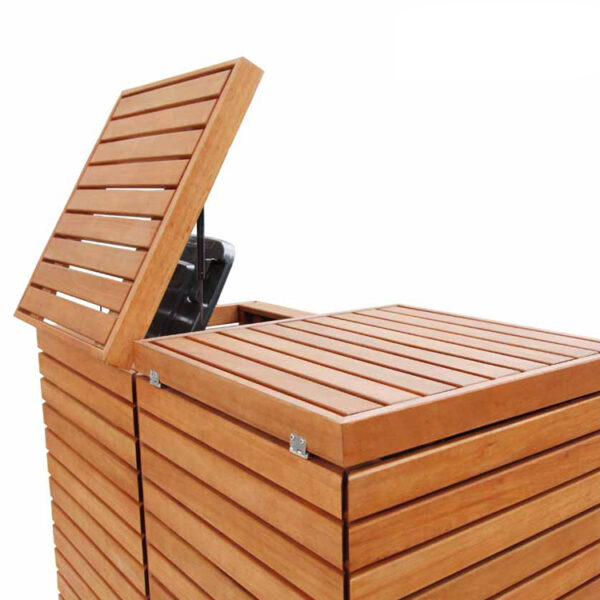 Expandable Outdoor Trash Bin Cabinet