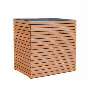 Expandable Outdoor Trash Bin Cabinet