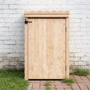 Garbage Bin Enclosure Slatted Wood 784×809×1312mm