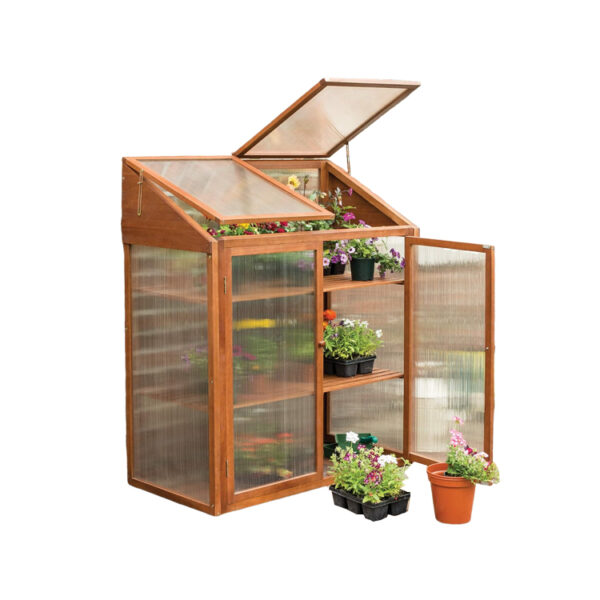 Mini Garden Greenhouse with Shelves
