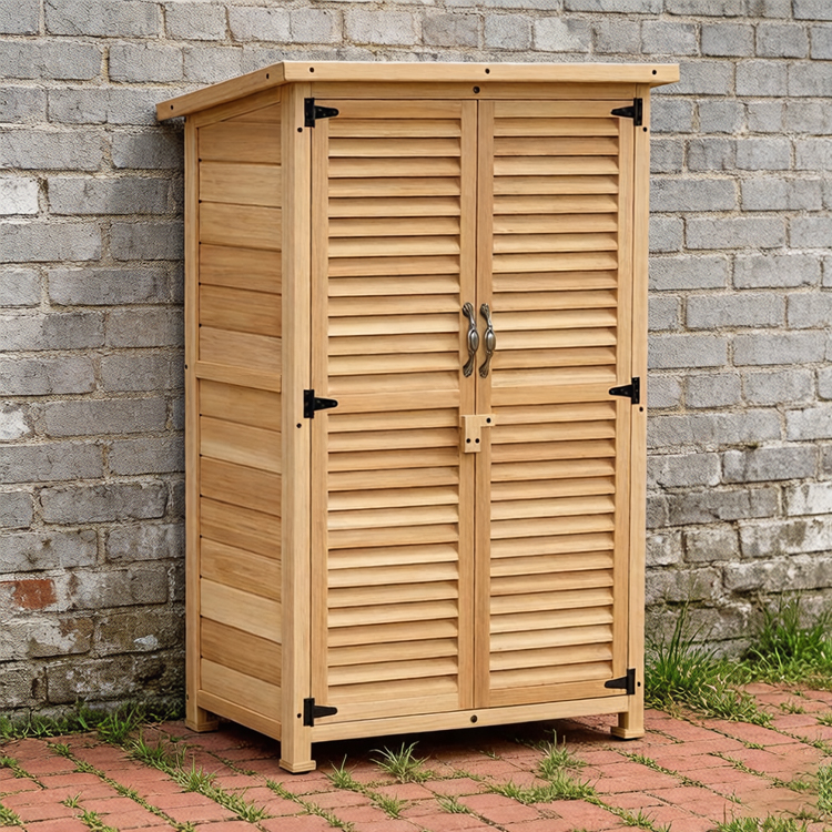 Outdoor Garden Storage Cabinet Wood 116×76×50cm