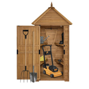 Outdoor Garden Storage Shed with 6 Shelves