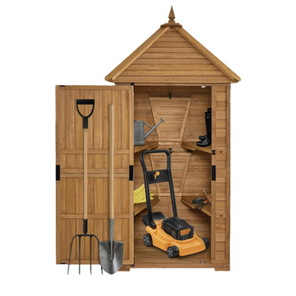 Outdoor Garden Storage Shed with 6 Shelves