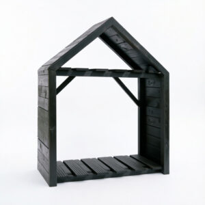 Premium House-Shape Two-Tier Outdoor Wooden Log Store