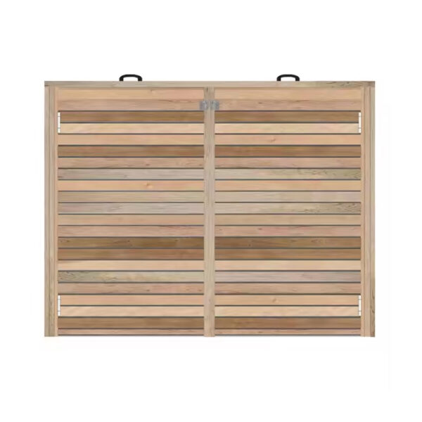Slatted Timber Wheelie Bin Storage Unit