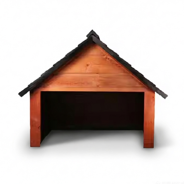 Solid Wood Robotic Lawn Mower Garage with Weatherproof Pitched Roof - Image 2