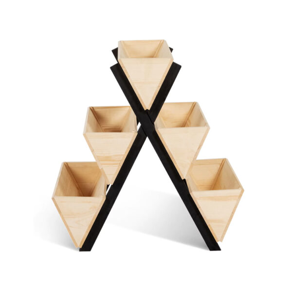 Vertical Vegetable Garden Planter with 5 Wooden Bins