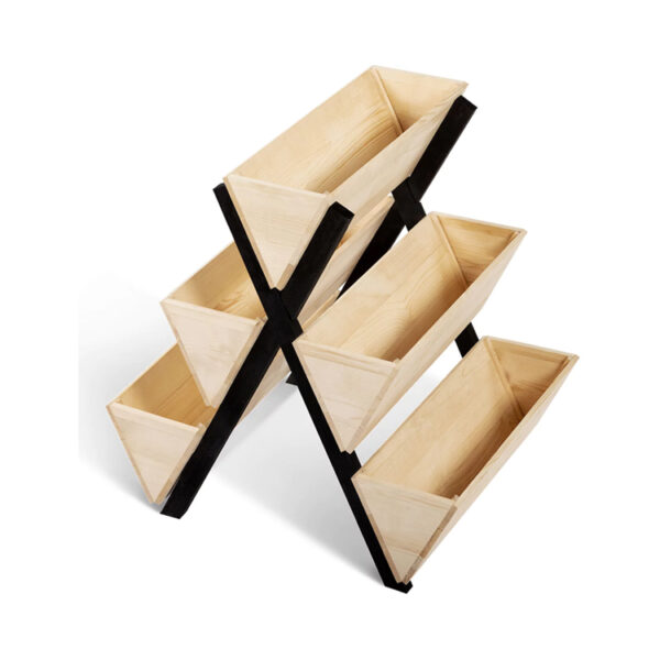 Vertical Vegetable Garden Planter with 5 Wooden Bins
