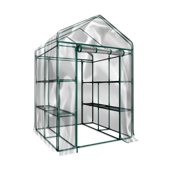 Walk-In Greenhouse with PVC Cover for Indoor and Outdoor Gardening​