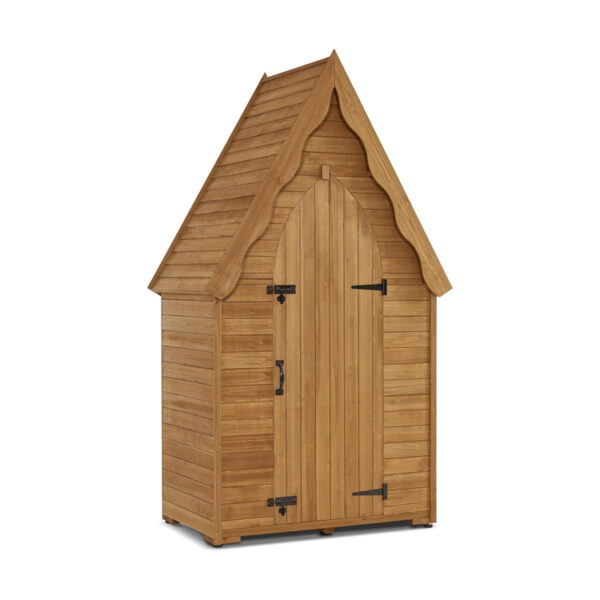 Waterproof Wooden Outdoor Storage Cabinet with Adjustable Shelves